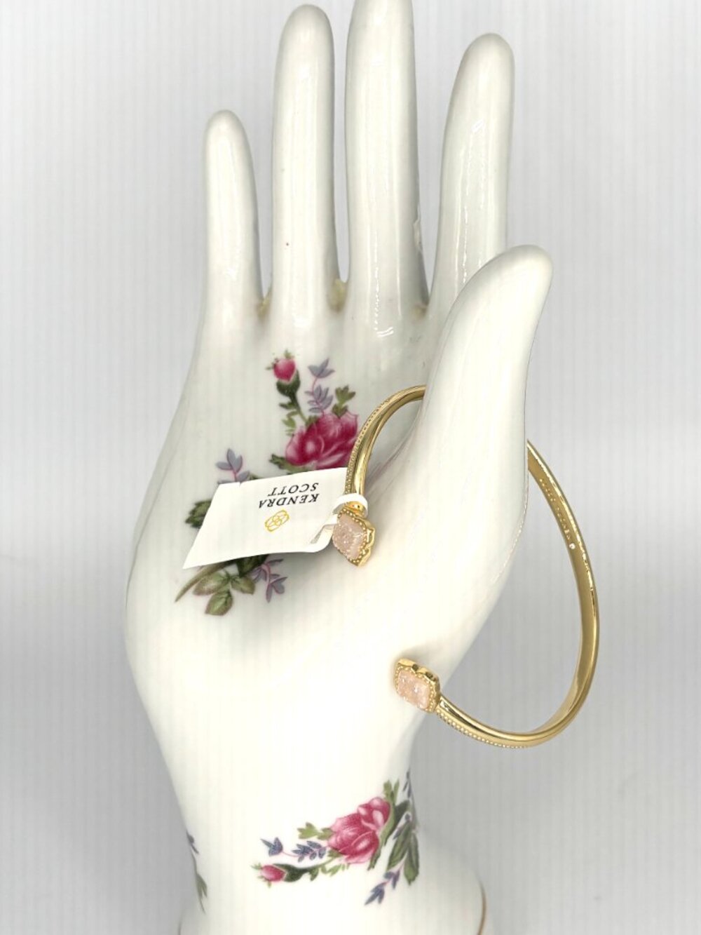 Kendra Scott Mallory Cuff Bracelet - 14k Gold Plated in Iridescent Drusy - Picture 2 of 3